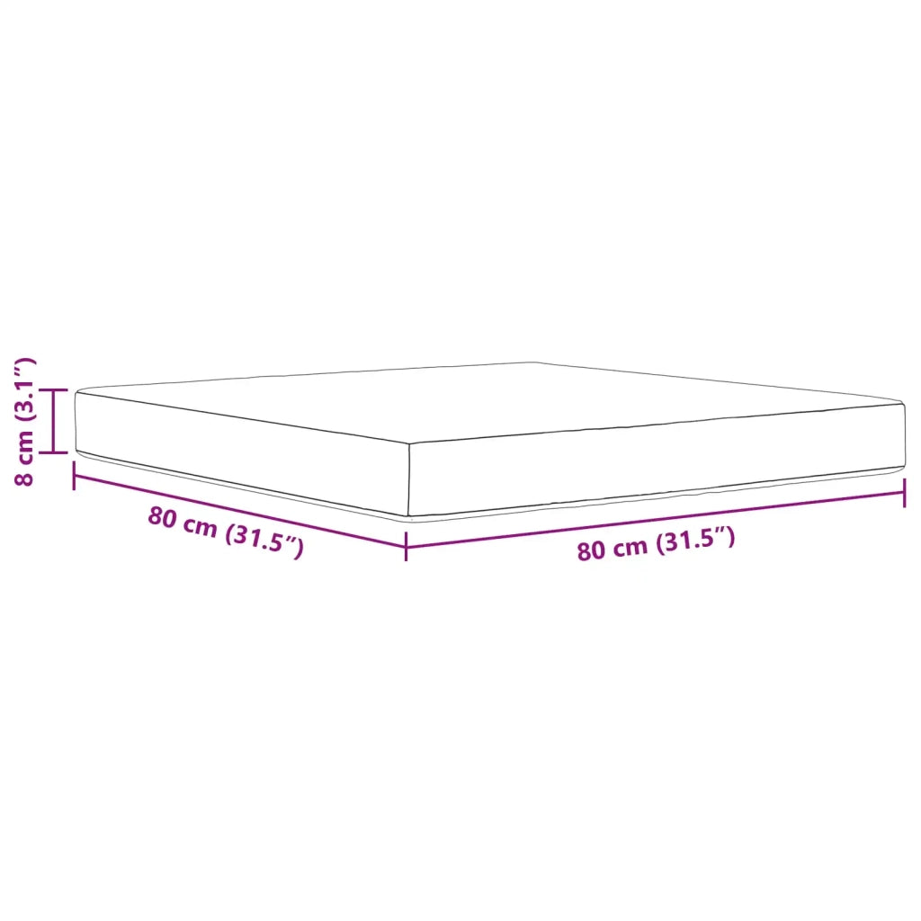 Cuscino per divano da esterno Turchese 80 x 80 x 8 cm 900828