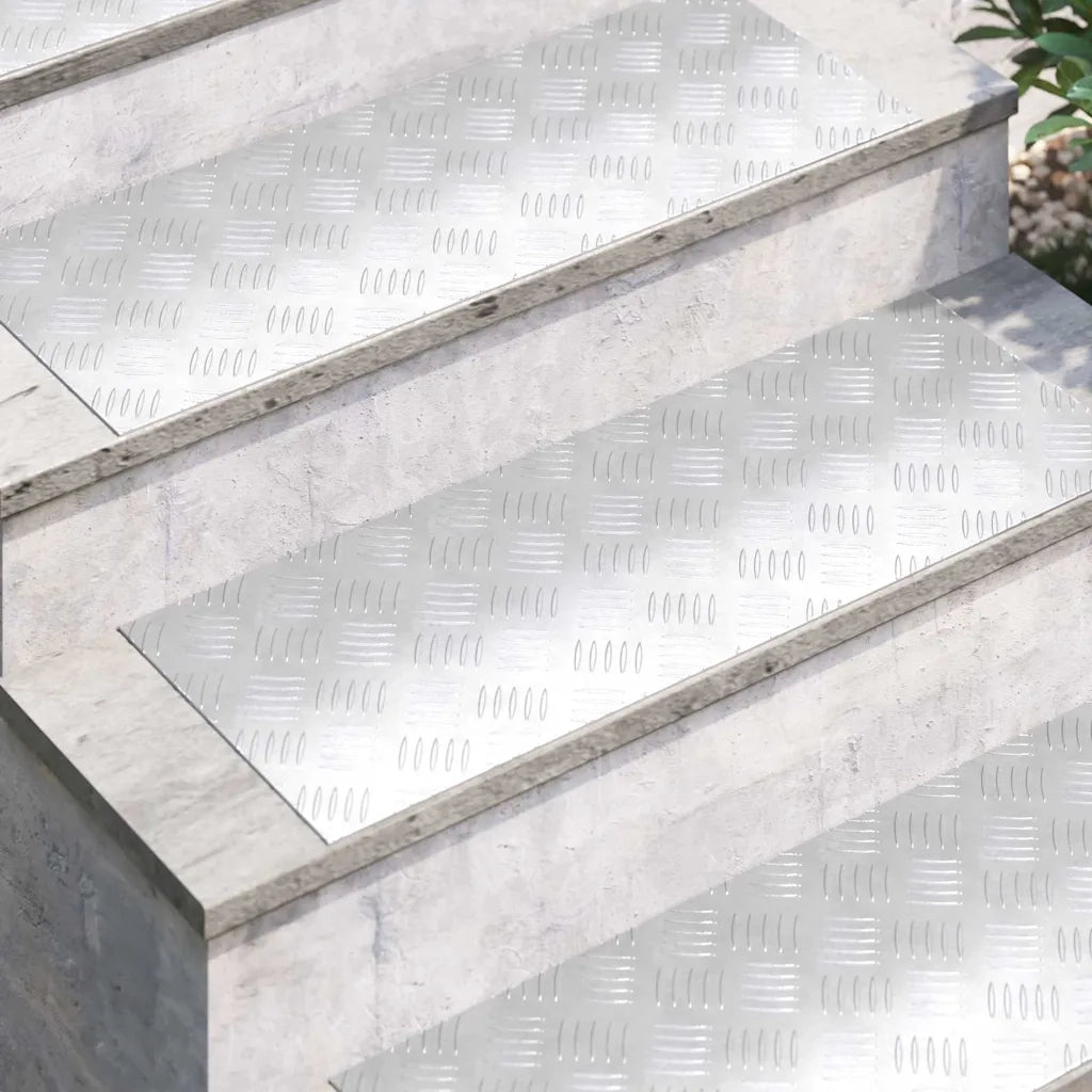 Gradini per Scale 2 pcs Argento 80 x 30 cm Alluminio 4104305