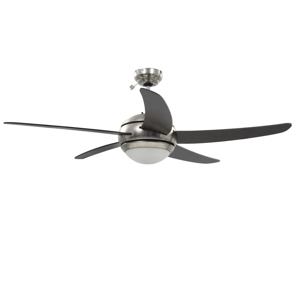 Ventilatore da Soffitto Decorato con Luce 128 cm Marrone 50539