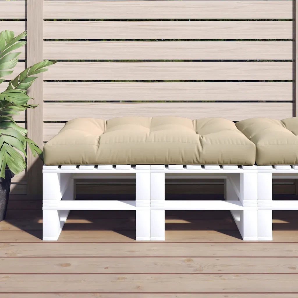 Cuscino per Pallet Beige 120x80x12 cm in Tessuto 360516