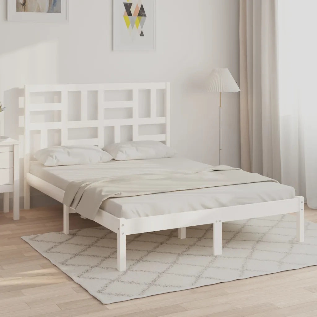 Giroletto Bianco in Legno Massello 140x190 cm