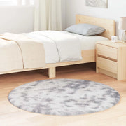 Tappeto Shaggy a Pelo Lungo NAVARRA Grigio Argento 120x120cm 4102908