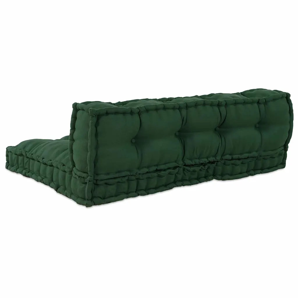 Cuscino per Divano Pallet 2 pcs Verde 120 x 80 x 38 cm Tessuto 4019090