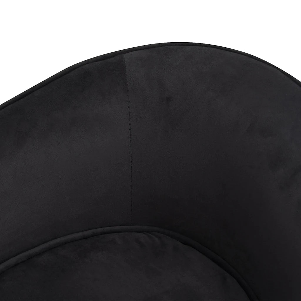 Divano per Cani-Sofa per animali domestici-Divanetto Nero 69x49x40 cm in Peluche e Similpelle