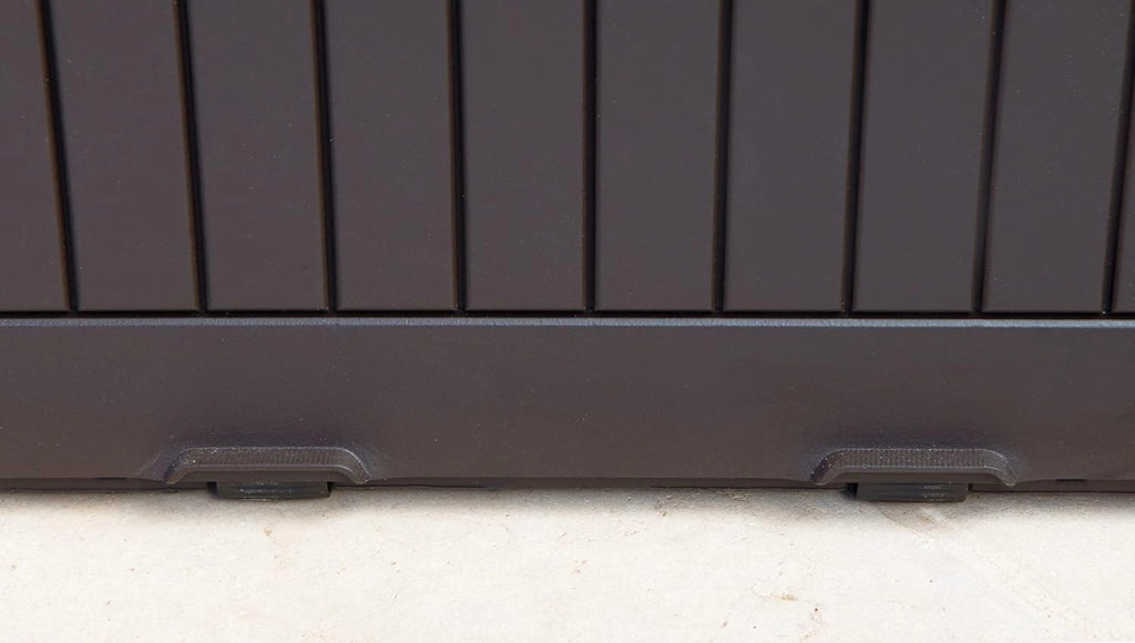 Baule portatutto in resina effetto legno con maniglie e rotelle Comfy Keter