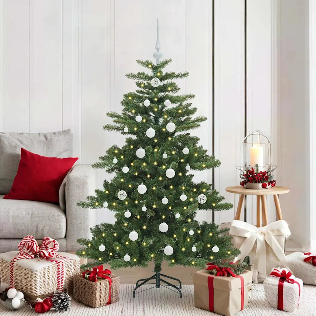 Albero di Natale | Decorazioni natalizie Artificiale con Rami Pieghevoli Verde 150 cm