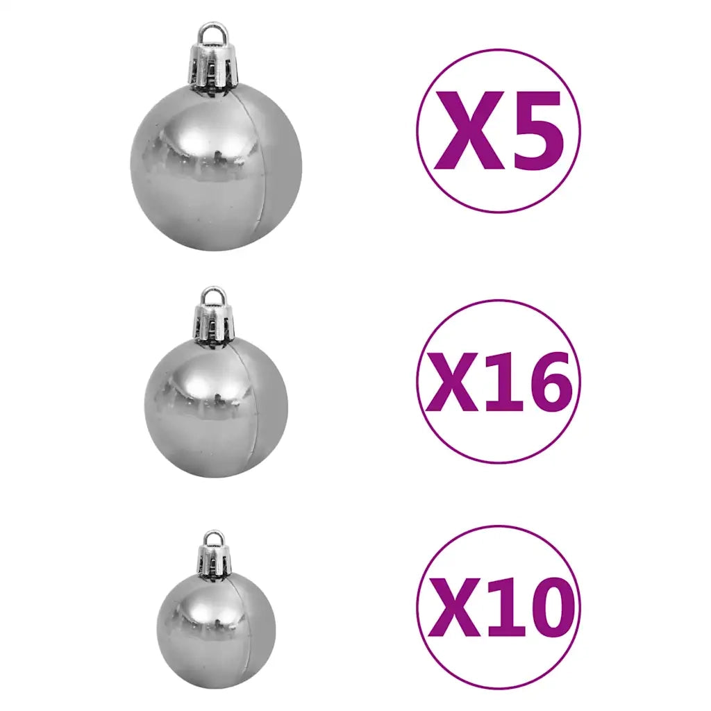 Albero di Natale artificiale con 300 LED Verde 180 cm 3396263