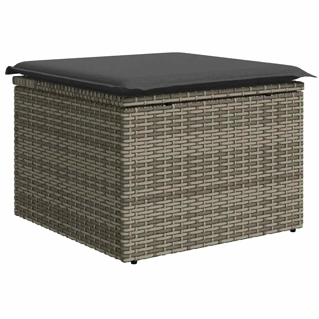 Set Divano da Giardino con cuscino 6 pcs Grigio polyrattan 3355808