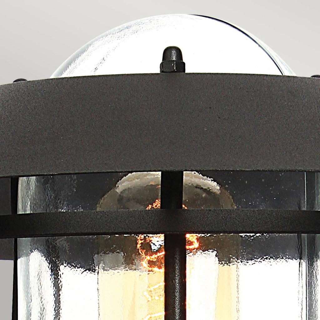 Paletto esterno con sensore PIR nero E27 60W Helsingor Elstead