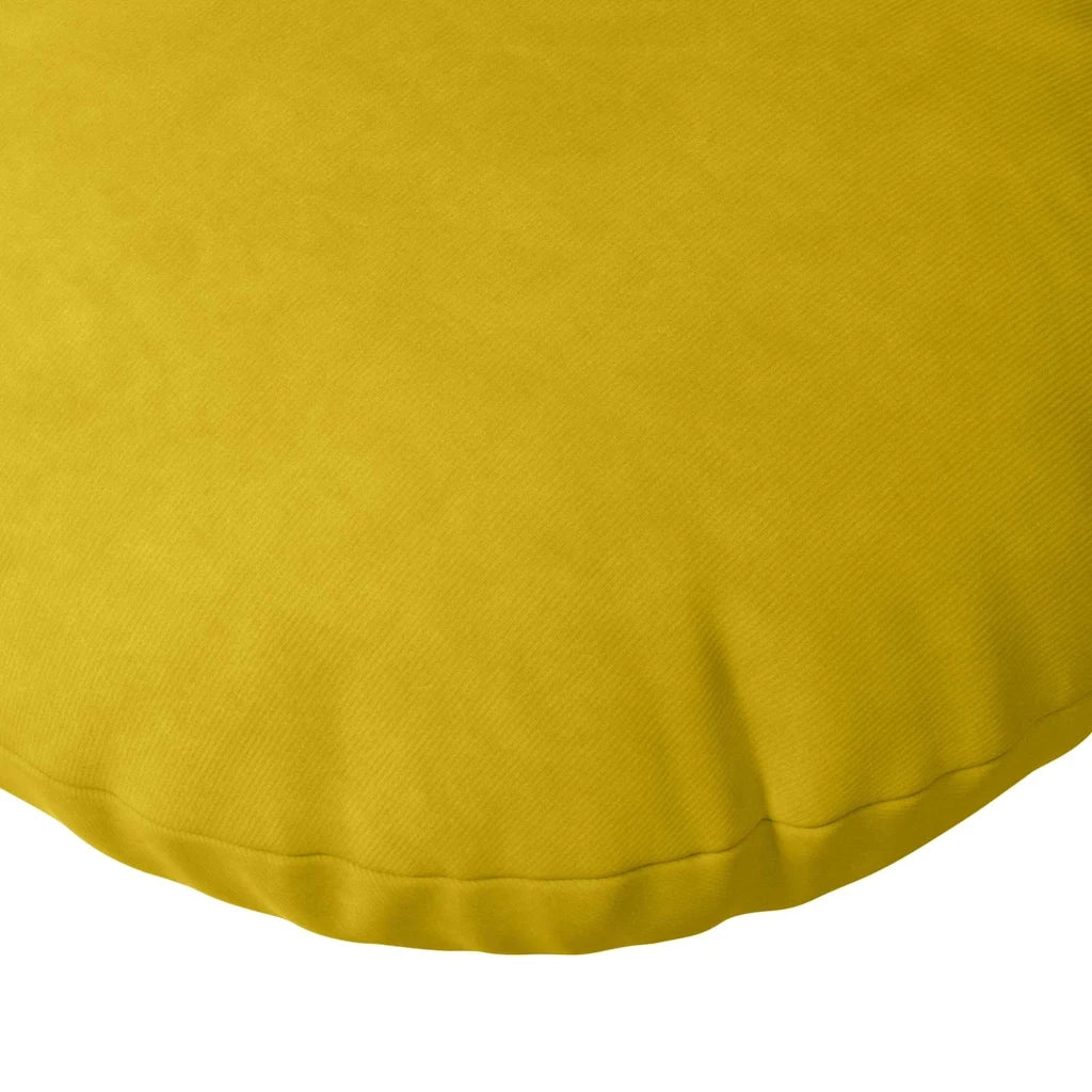 Cuscini per Seduta 2 pcs Giallo Ø50 x 19 cm Velluto 42014181