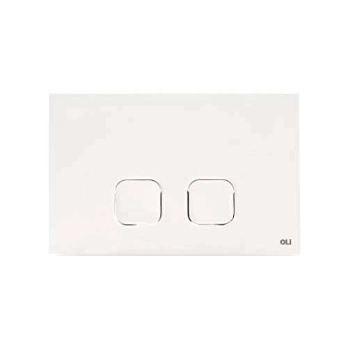 Placca plain dual bianca doppio scarico 070826 Oli