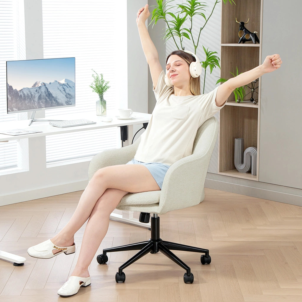 Sedia da ufficio con tessuto ¨C Minimal ¨C Beige