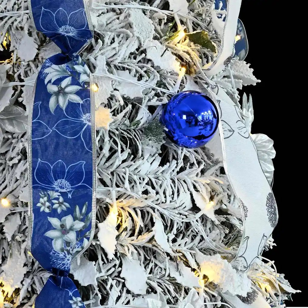 Albero di Natale artificiale con 200 LED Bianco 210 cm PVC 42018637