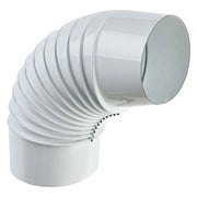 GOMITO SMALTATO PER STUFE EE ¸ 13 - 90Â° colore bianco EUROPROFIL