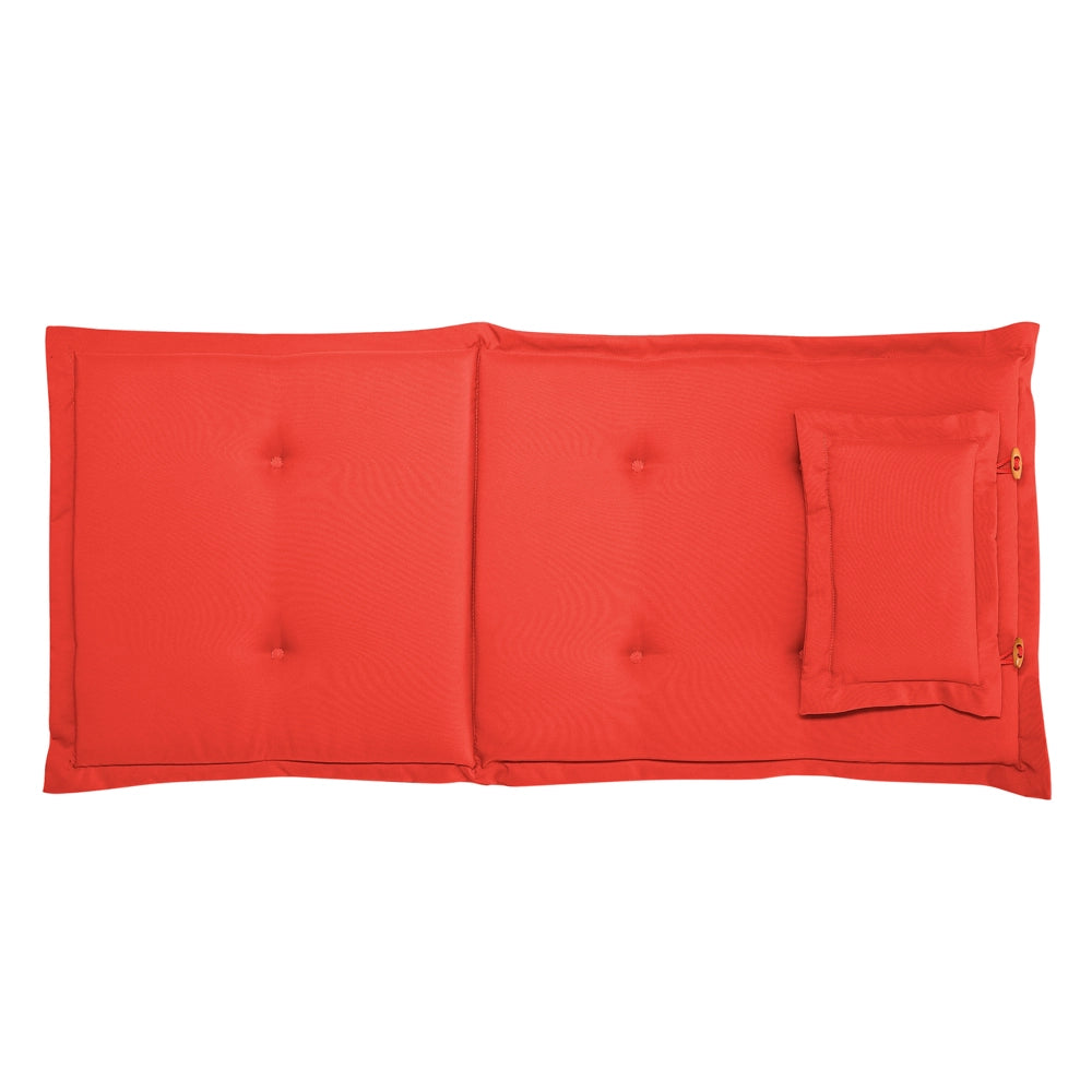Cuscino per sedia da giardino Cuscino per schienale in poliestere rosso Design moderno Cuscino per esterni