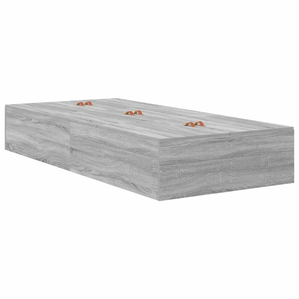 Struttura letto con contenitore Grigio Sonoma 80 x 200 cm 3335338