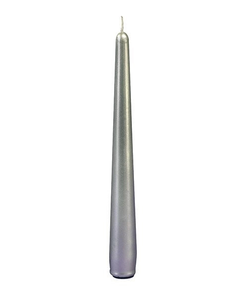 Candele coniche per candelabro candeliere argento 21 cm 6 pezzi