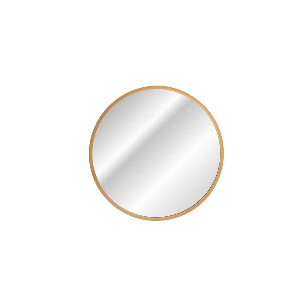 Specchio Bagno LED Tondo Dorato 60x60 cm Design