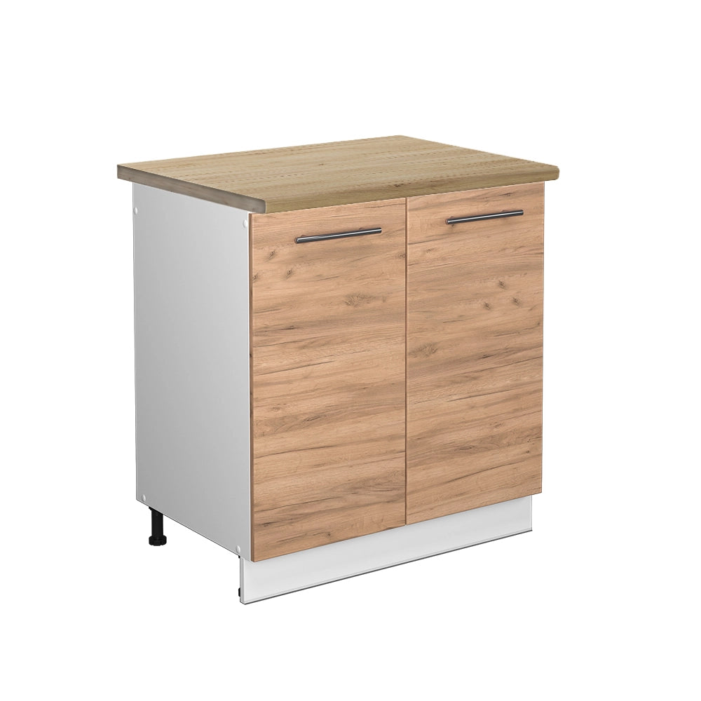 Mobile lavello cucina Fame-Line Rovere dorato/Bianco 80 cm, PL Rovere Vicco