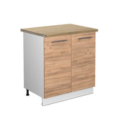 Mobile lavello cucina Fame-Line Rovere dorato/Bianco 80 cm, PL Rovere Vicco