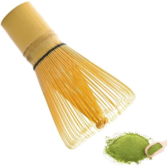 Set di Avvio per Matcha - Strumento per Matcha Artigianale in Bambù per Accessori per Cerimonia del Tè Giapponese con Scoop Tradizionale - 100 Forchette