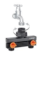 PRESA A 2 VIE 3/4 POLLICE MASCHIO PER IRRIGAZIONE DA GIARDINO CLABER