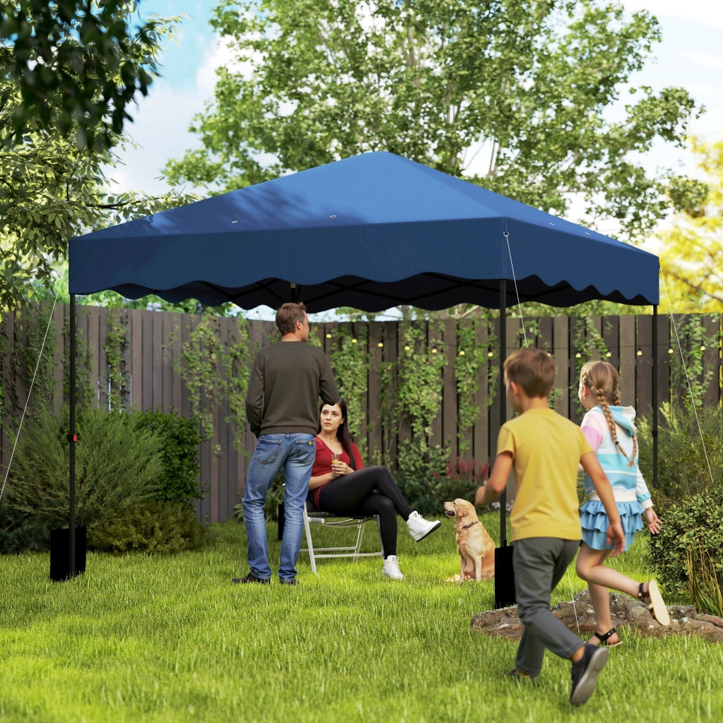 Tenda da Giardino Pieghevole ¨C Minimal ¨C Blu Scuro 3x3m