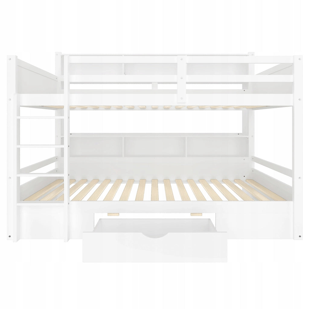 Letto a castello con cassetti - Xylo - 90x200 cm - Bianco