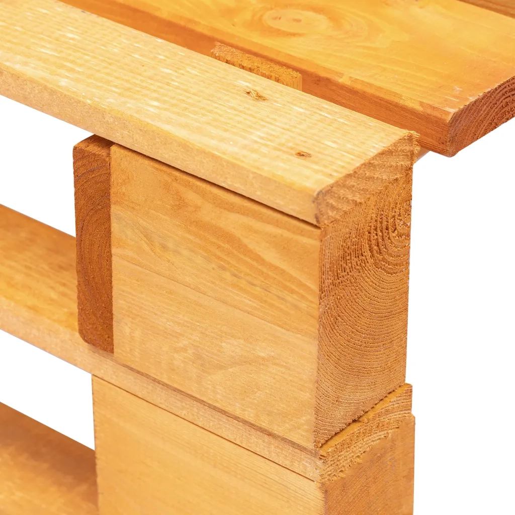 Ottomana da Giardino Pallet in Legno ambra 45764