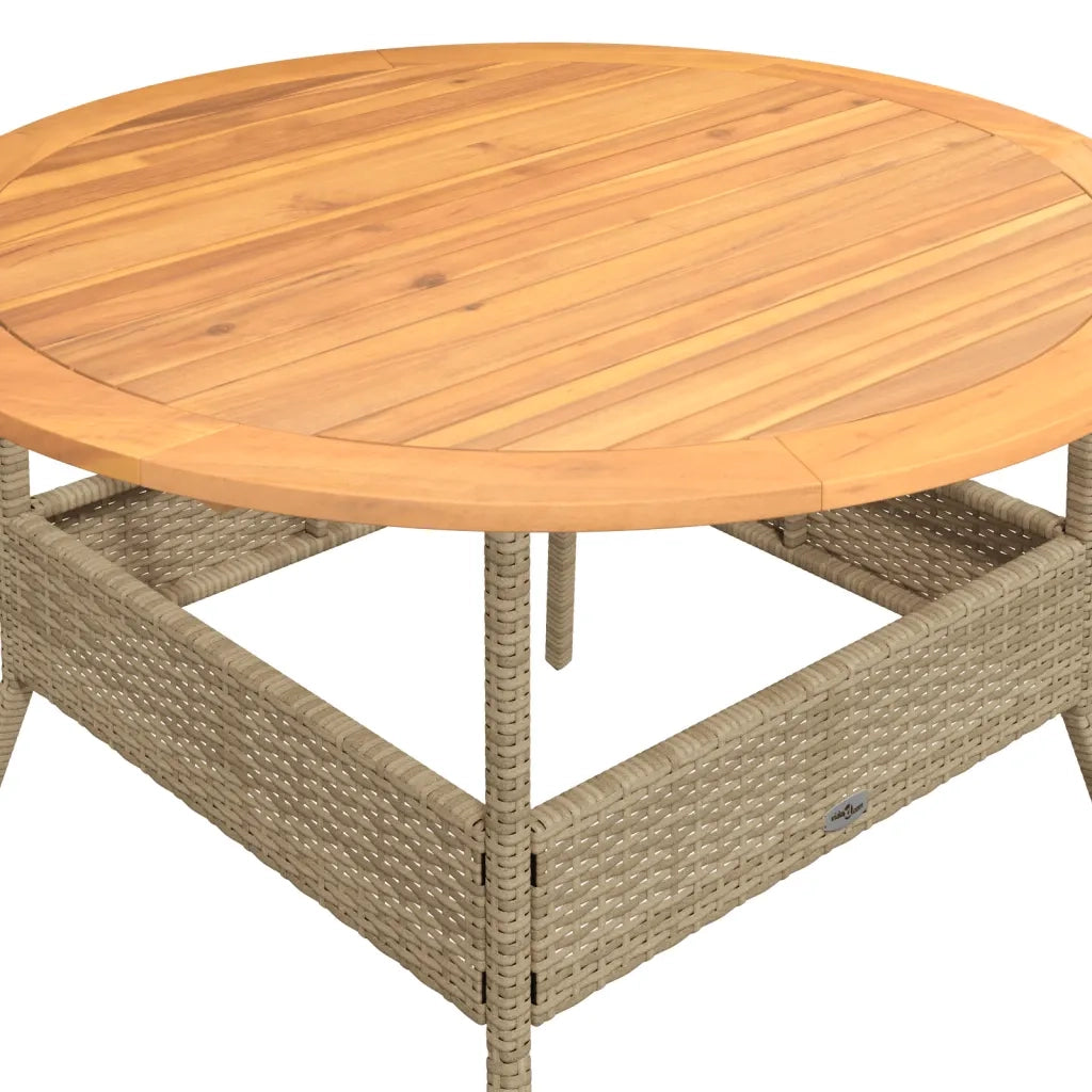 Set Divani da Giardino 2 pz con Cuscini Beige in Polyrattan 3262093