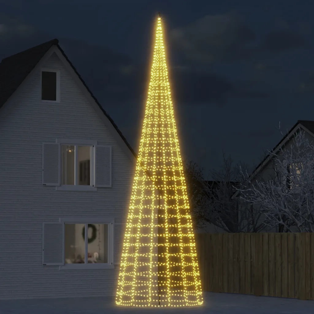 Albero di Natale a LED 3000 LED Bianco Caldo 800 cm 358120