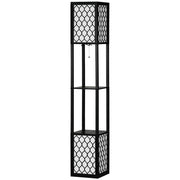 Lampada da terra moderna ¨C Minimal ¨C 26x26x156 cm, nero e bianco