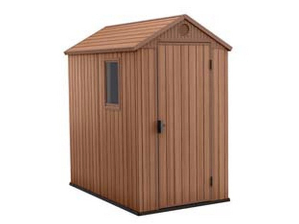 1pz casetta da giardino darwin in evotech+ marrone - cm.125,8x184,5x205,1h cod:ferx.fer444644