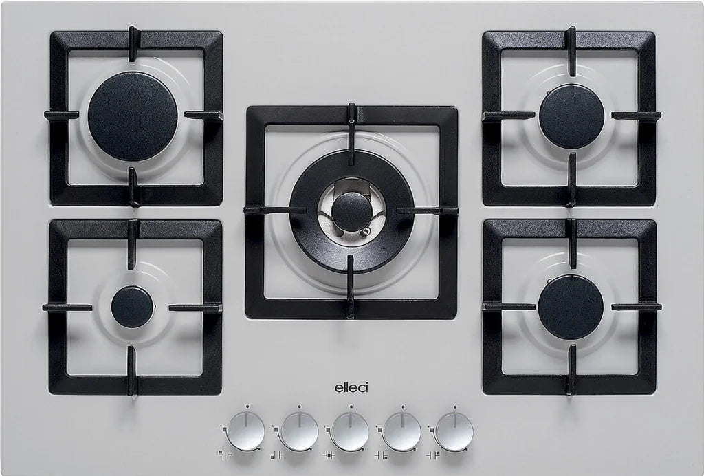Piano cottura a gas da Incasso Plano 75 ELLECI PMSP75179CS 5 fuochi, 750x510 Granitek Nuvola 79
