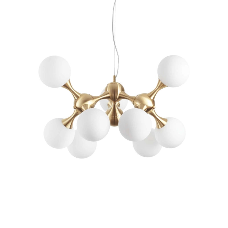 Lampada A Sospensione Nodi Sp9 Ottone Ideal-Lux