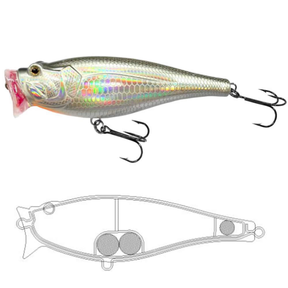 Esca popper artificiale mm 160 grammi 80 per spinning traina pesca da barca