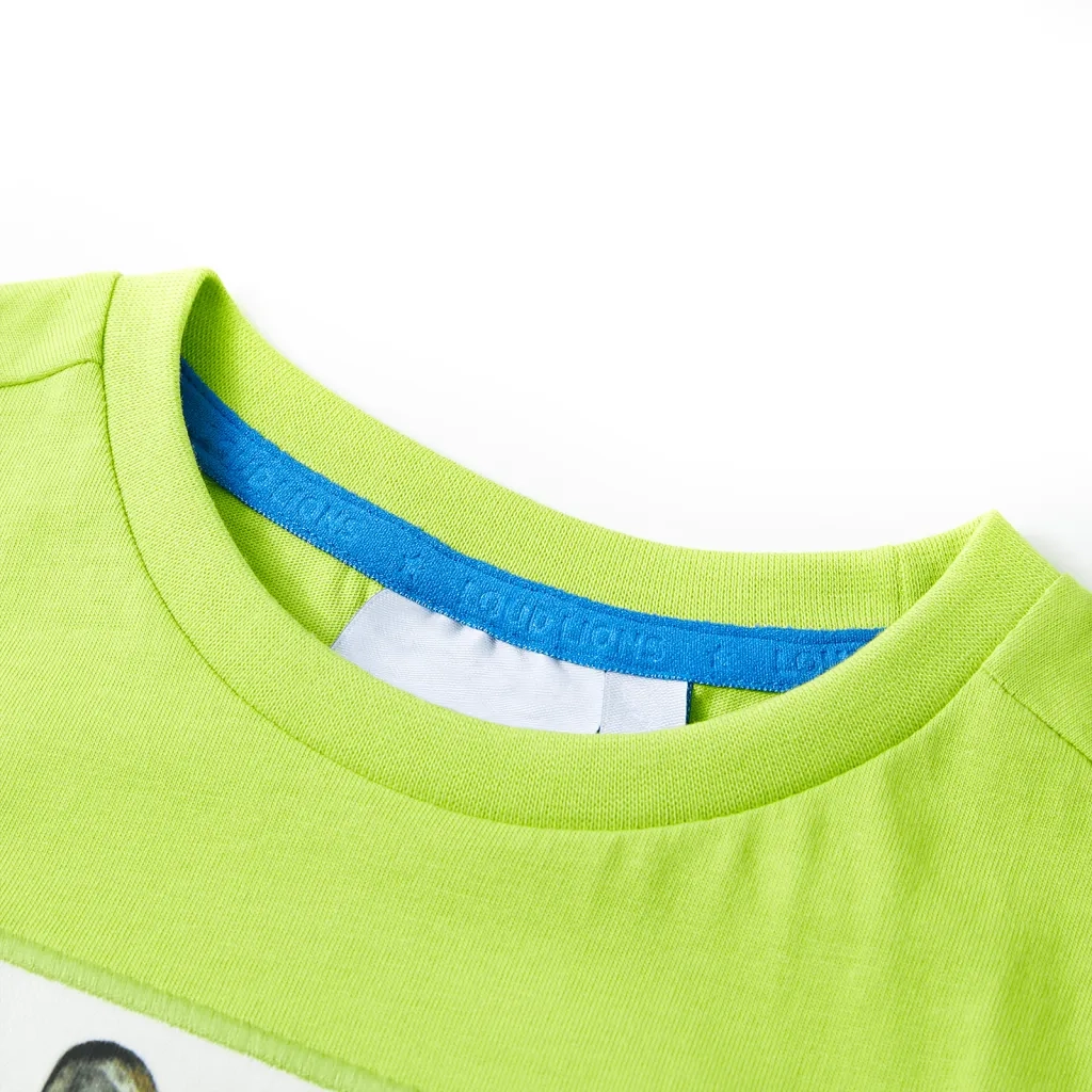 Maglietta da Bambino a Maniche Corte Lime 116 11936
