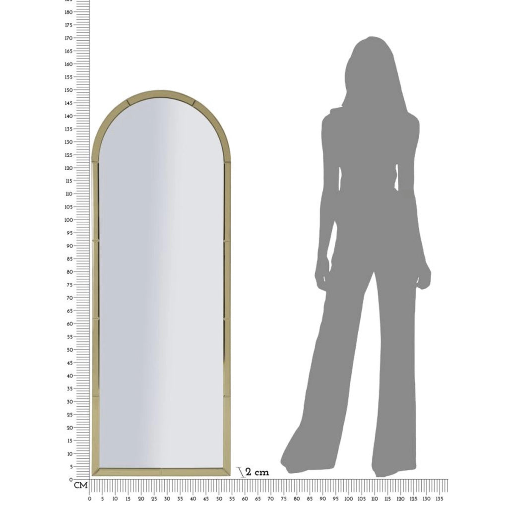Specchio con Cornice VKH697, Oro, MDF, 150x55x2 cm