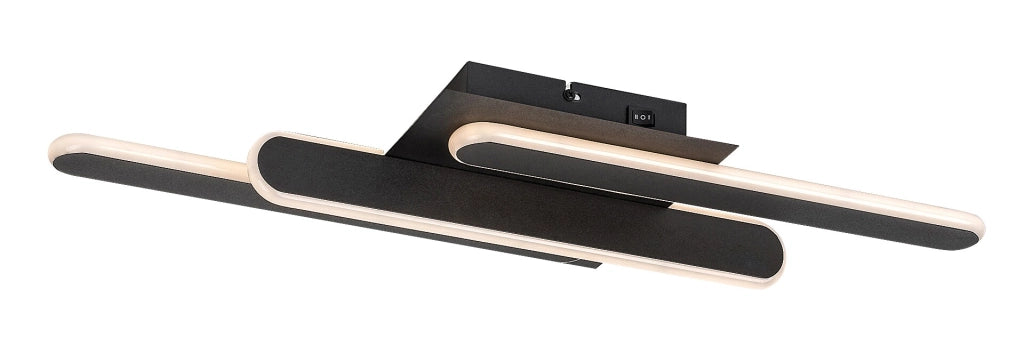Plafoniera LED moderna nera CCT 18W Sindri Rabalux