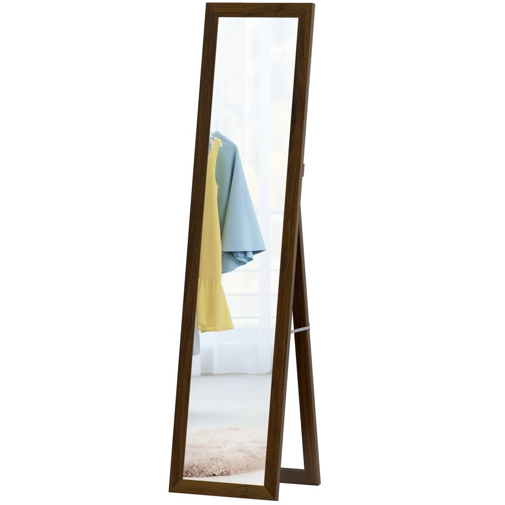 Specchio da Terra 157x37 cm ¨C Xylo ¨C Legno Noce con Cornice MDF