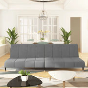 Divano Letto a 2 Posti-Sofa Letto 2 Posti-Daybed Grigio Chiaro in Velluto 362545