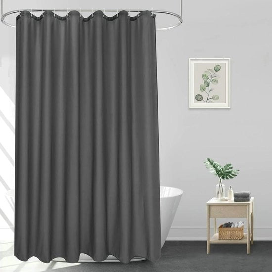 Douchegordijn antischimmel 1 pezzo antracite 80 x 200 cm