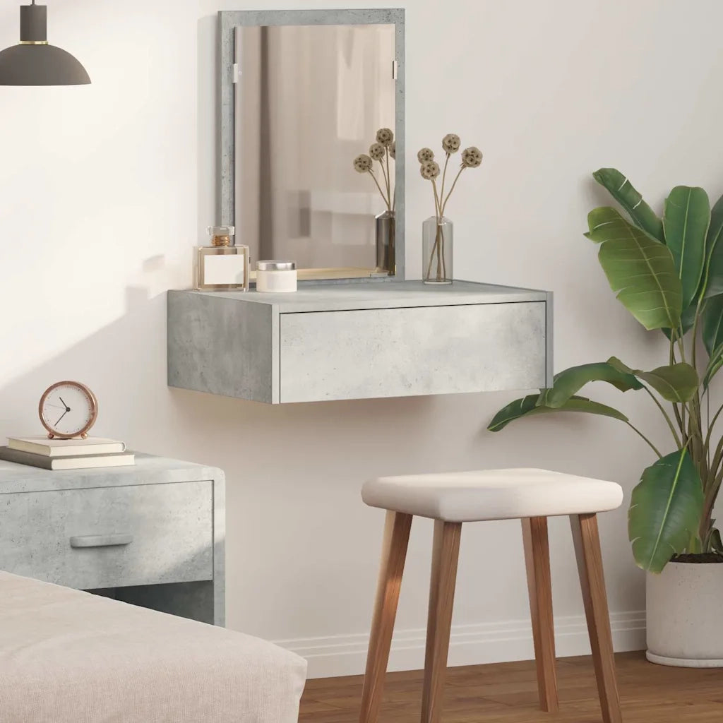 Tavolo da Trucco Grigio 60 x 40 x 70 cm Legno multistrato 865193
