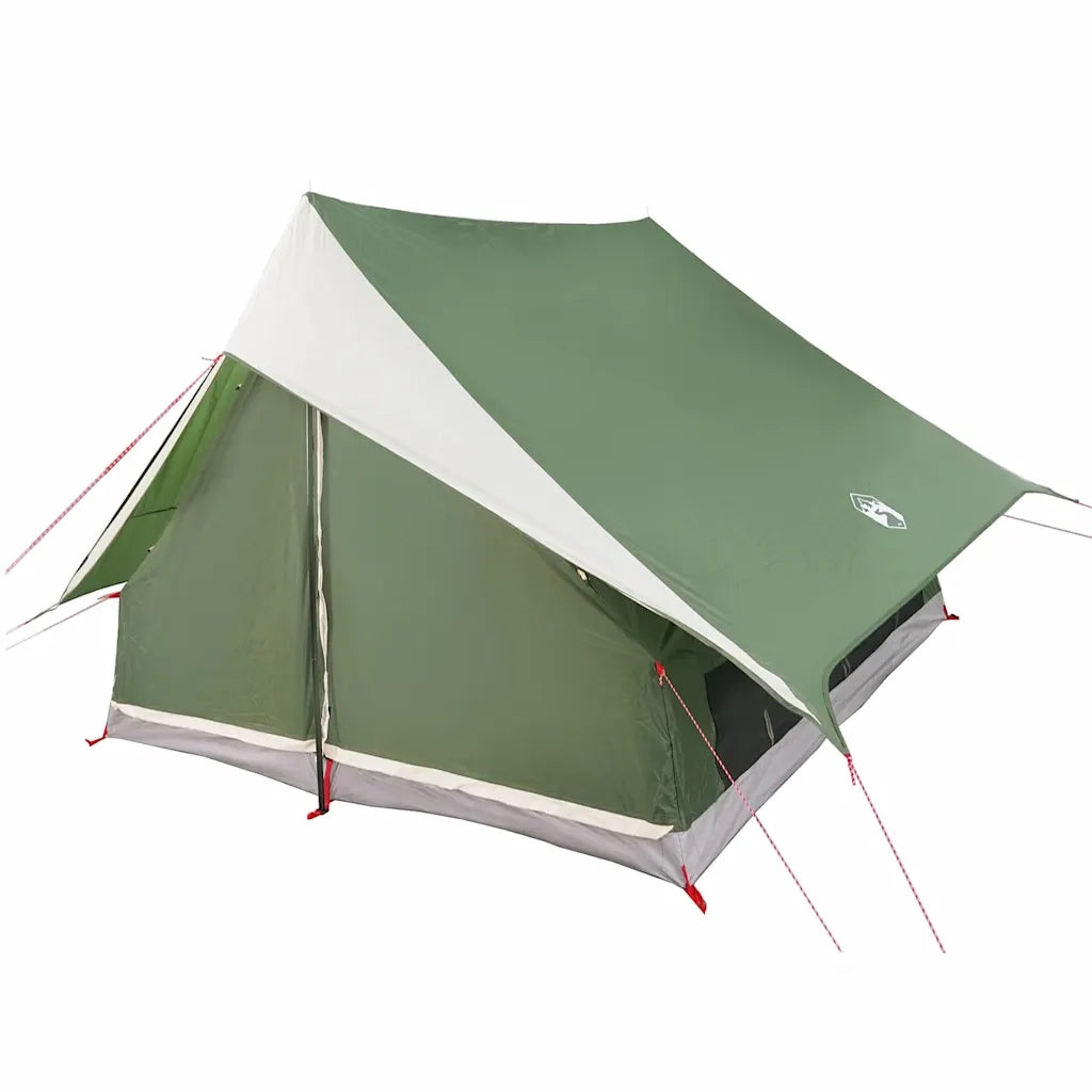 Tenda Familiare con tetto Verde e Bianco 256 x 256 x 185 cm 4100676