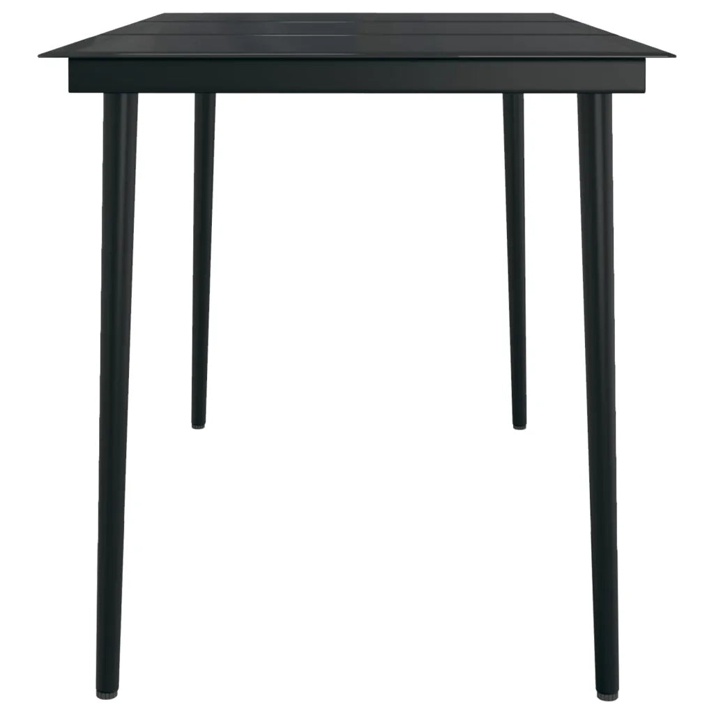 Set da Pranzo da Giardino 7 pz Nero 3099398