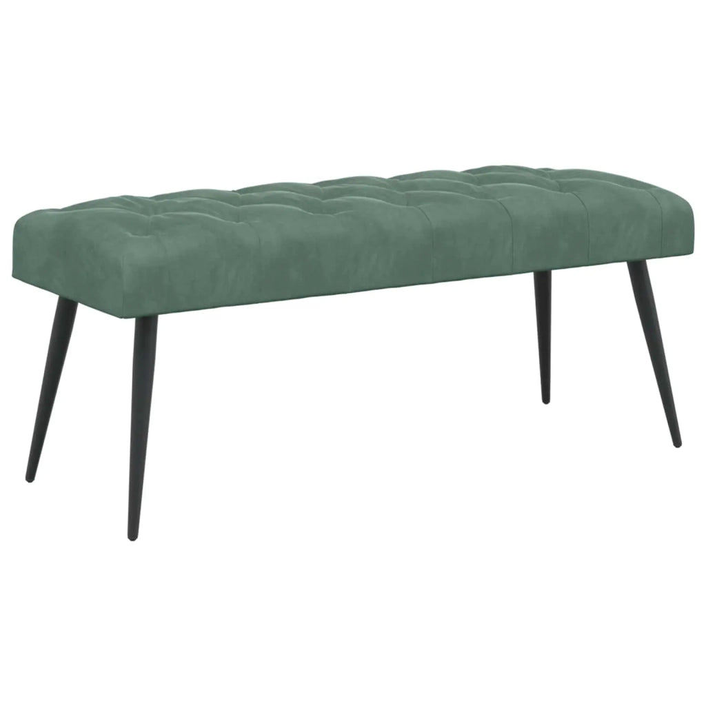 Panchina con bottoni imbottiti Verde Mare 110 x 40 x 46 cm 42038582