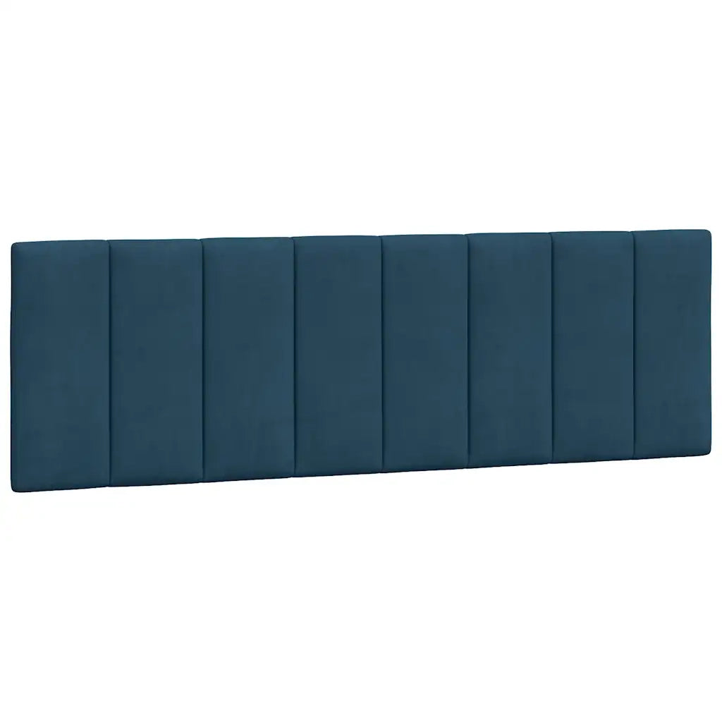 Cuscino Testiera Hanko Blu 160 cm in Velluto 374679