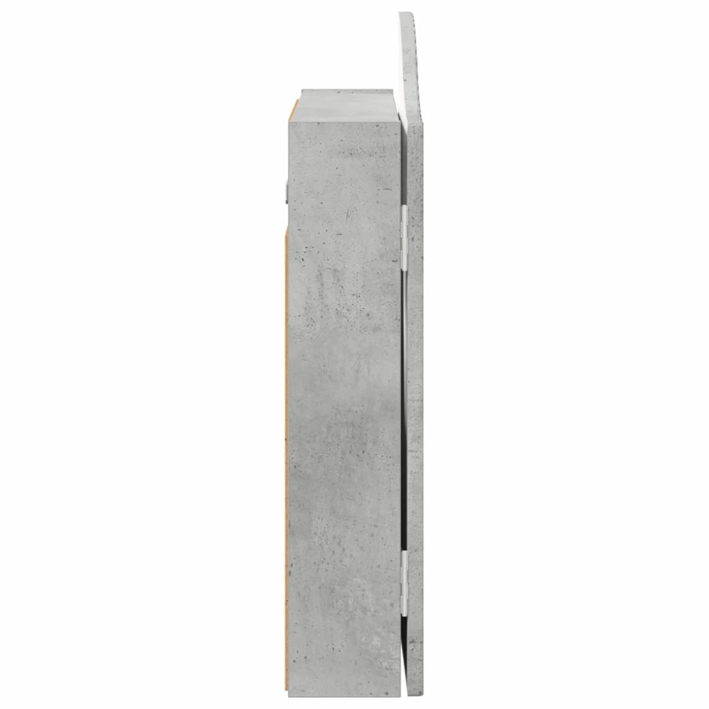 Armadio per Dartboard Grigio Cemento 56 x 12 x 63 cm 8006654