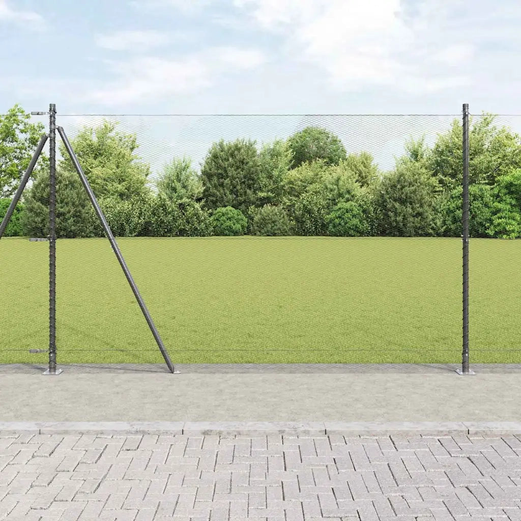 Palo della recinzione Grigio 10 x 1,4 m (rete 13 mm)