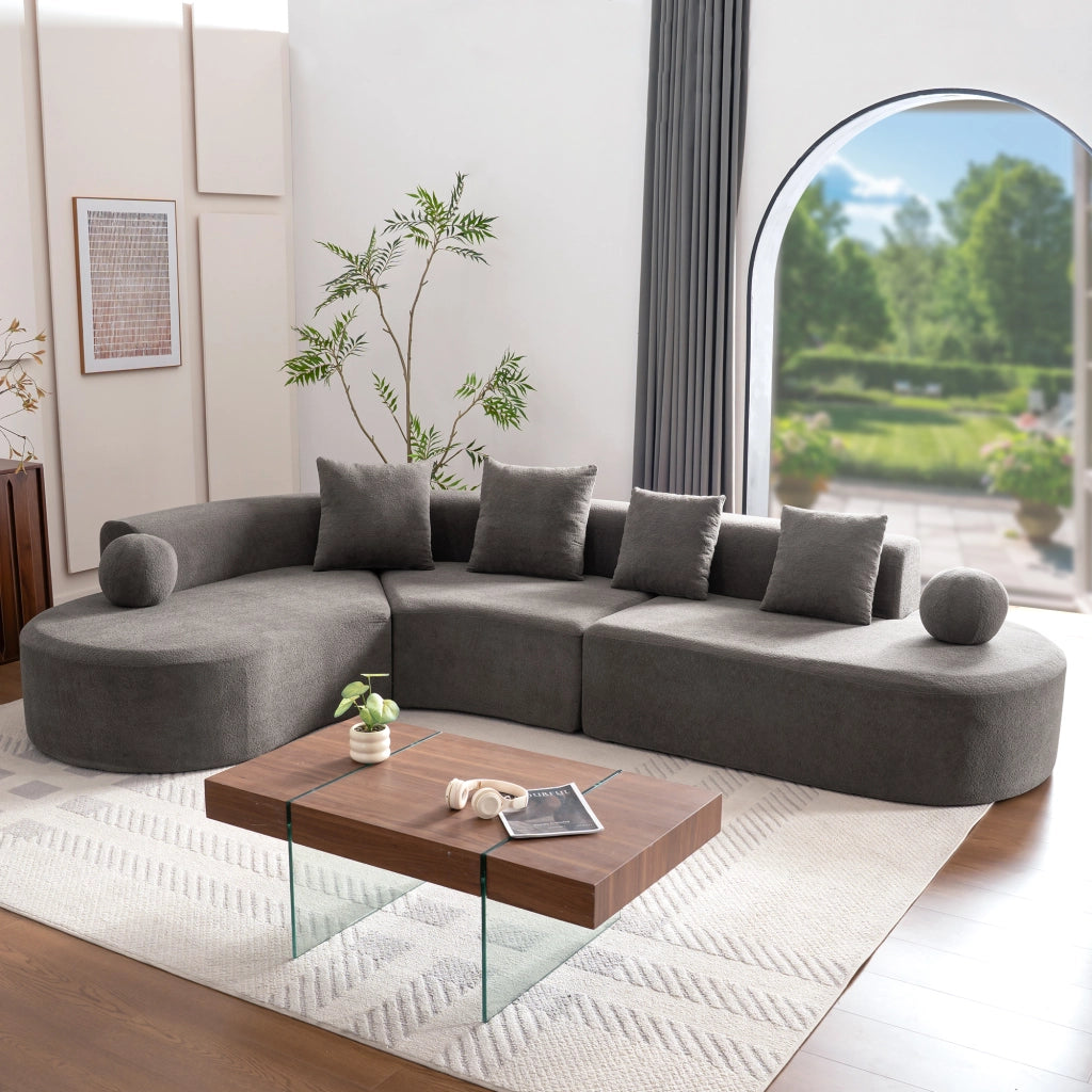 Divano a nube elegante - Zephmum- 327cm grande, comodo, modello a L